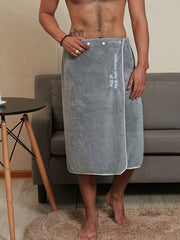 Large Absorbent Bath Skirt with Quick-Drying Material for Home Use