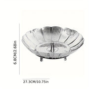 Stainless Steel Folding Steamer Basket for Healthy Cooking Kitchen Tool