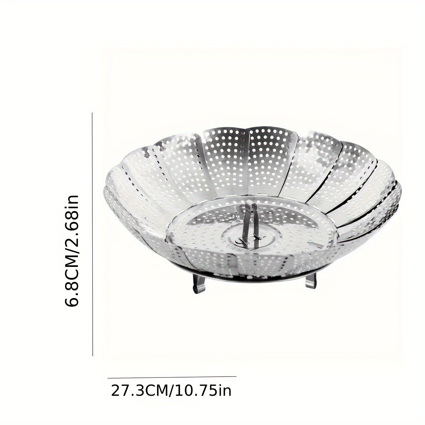 Stainless Steel Folding Steamer Basket for Healthy Cooking Kitchen Tool