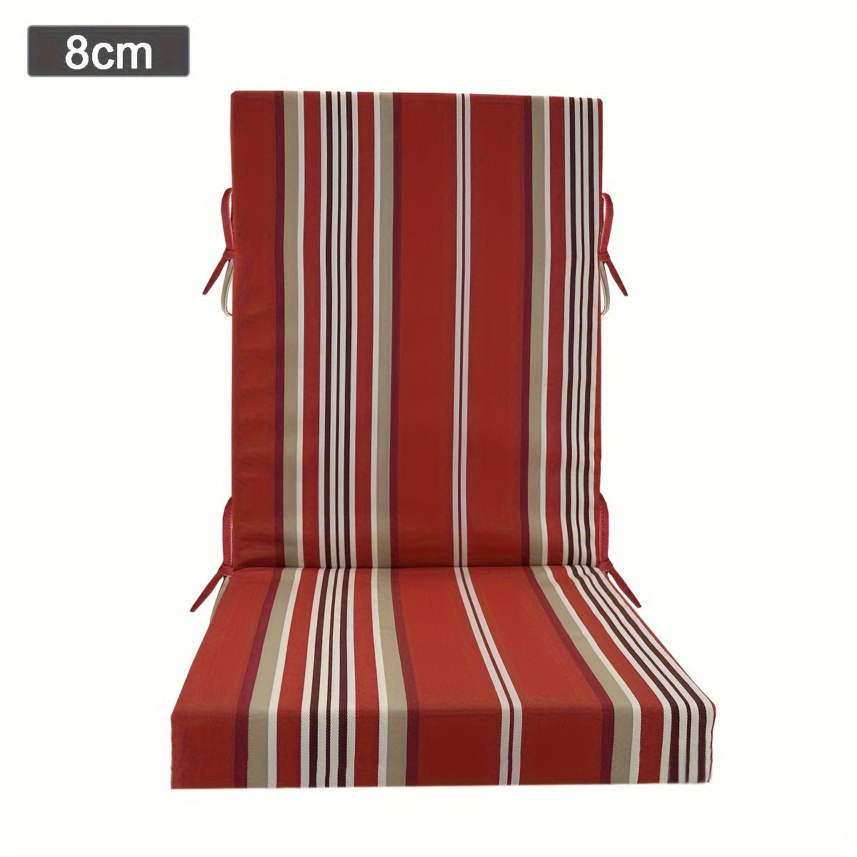 Boho Outdoor High Back Chair Cushion UV-Resistant Polyester Machine Washable