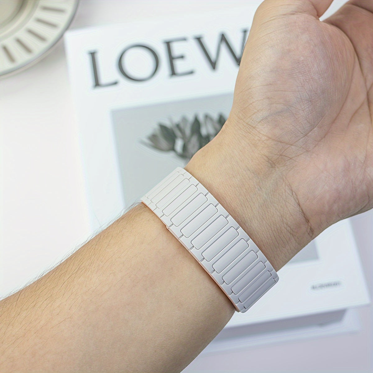 Магнитный силиконовый браслет для IWatch Series 9-3, 44мм-38мм