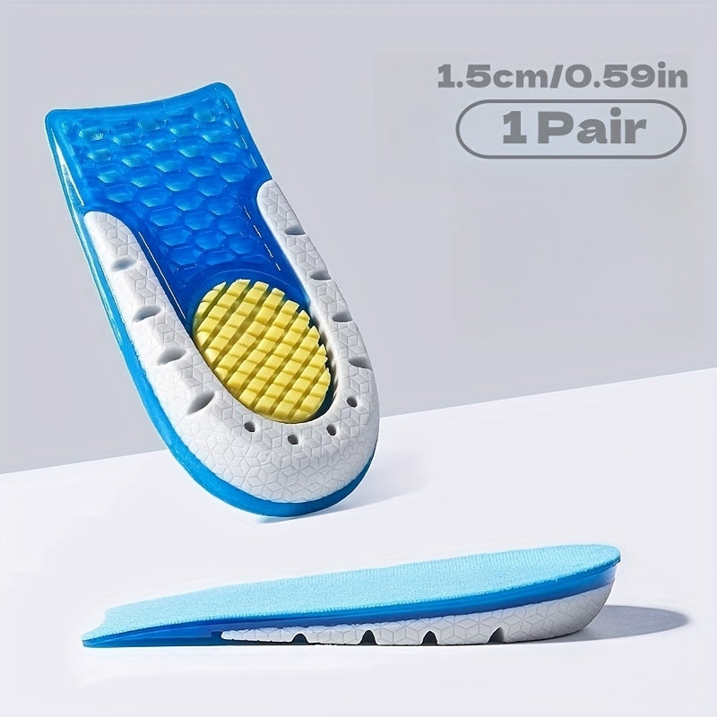 Unisex TPE Height-Increasing Insoles Silicone Half-Pads Comfortable Lightweight