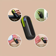 Máquina compacta y recargable para sellar bolsas de plástico con función de apertura de bolsa