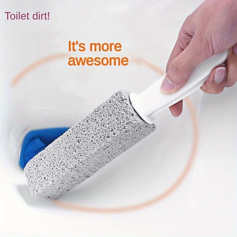 Oson tozalash uchun tutqichi bilan yuqori sifatli hojatxona cho'tkasi - Hammom va grilarda zang, kaltsiy va ohakni yo'q qiladi - Ikkala yuzada ham qiyin dog'lar uchun mukammal.