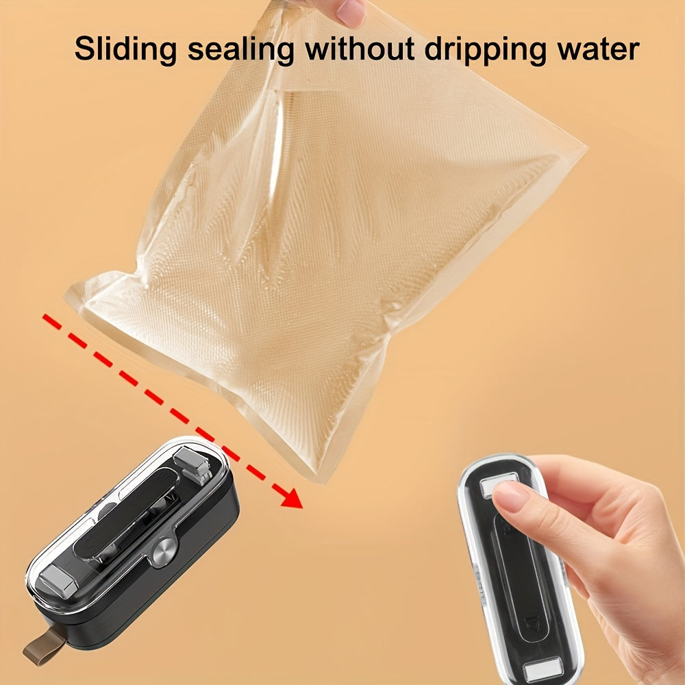 Mini Portable Food Vacuum Sealer and Cutter with Magnetic Mount
