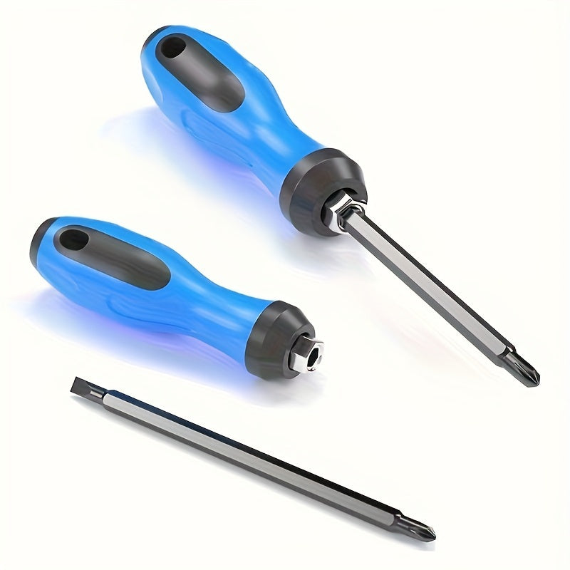 Universal Magnetic Screwdriver Set High Carbon Steel Dual-Purpose Phillips Flathead for Home and Computer Repair