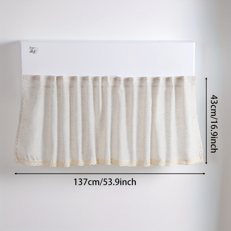 Cortina de aire a prueba de viento con muñeca de felpa, tela de gasa transpirable, bloqueador de polvo y corrientes