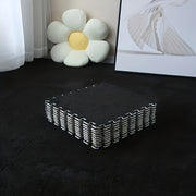 Set of 12 Water-Resistant Plush Interlocking Area Rug Tiles 29.97cm Solid Color