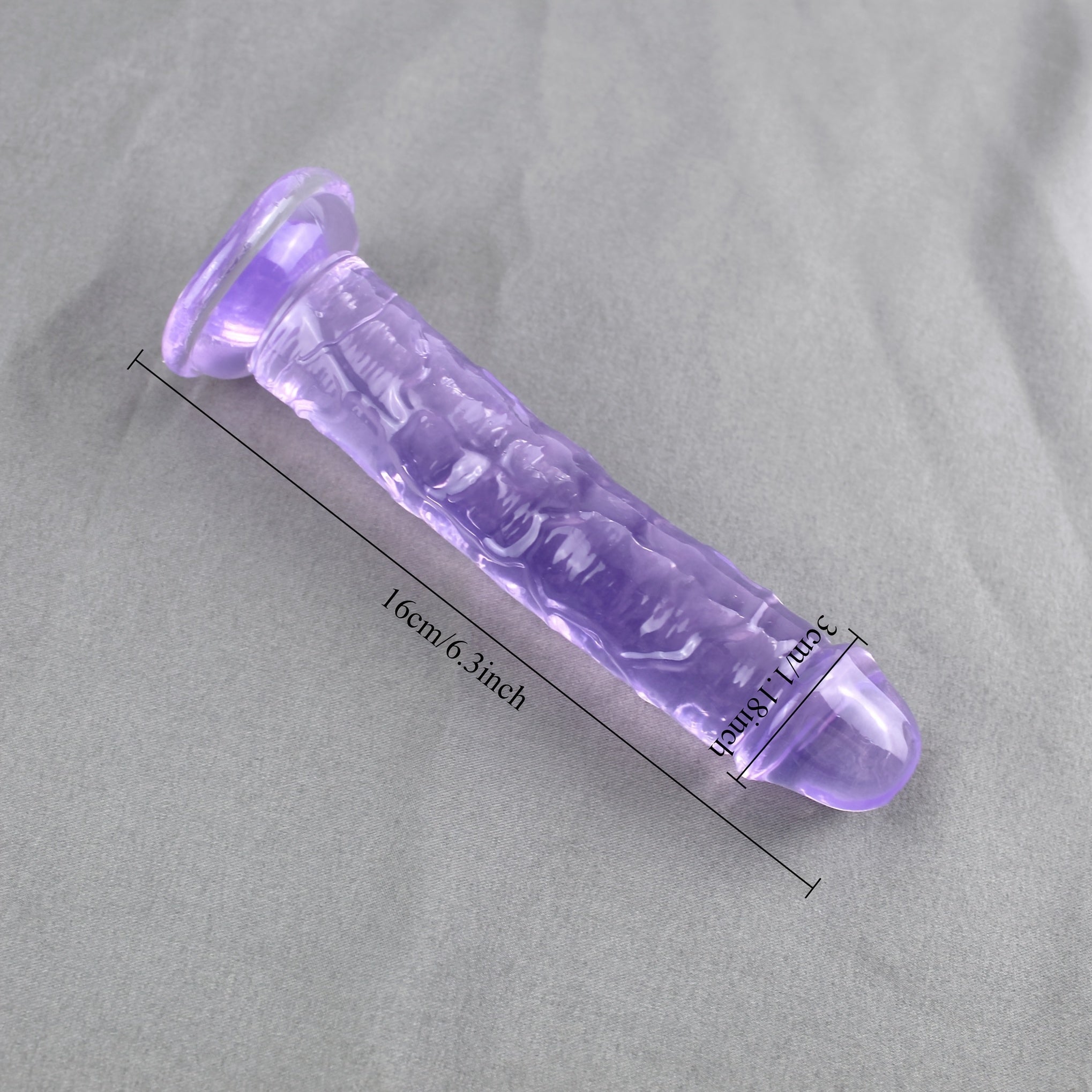 Large Clear Jelly Male Sex Toy with Suction Cup, Realistic Dildo