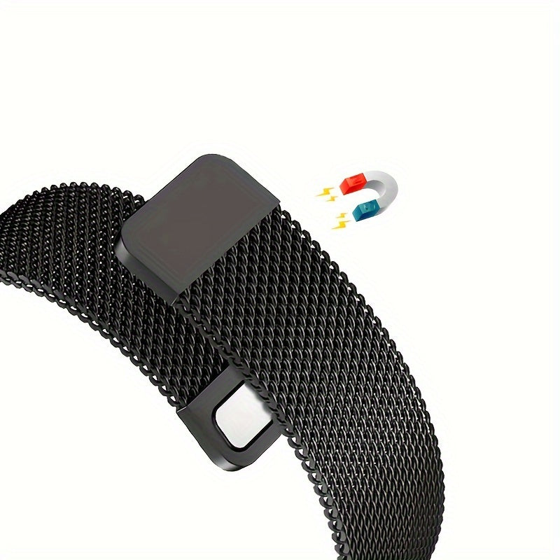 Stainless Steel Watch Band for Galaxy Watch 5/4/3 41mm Soft Loop Magnetic Mesh Strap