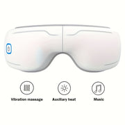 USB zaryadlash bilan qayta zaryadlanuvchi ko'z massajchisi, 1200mAh litiy batareyasi, boshni tinchlantiruvchi ko'z niqobi, zamonaviy dizayn, mukammal bayram sovg'asi.