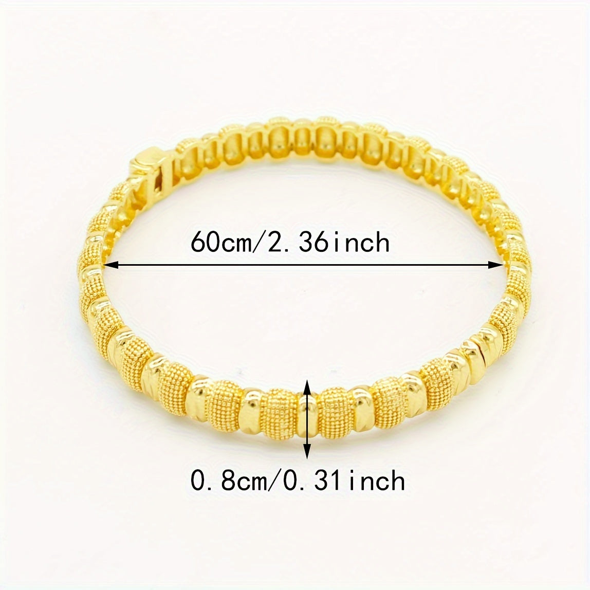 Set of 4 Gold-Plated Copper Bangles for Women Stacking Jewelry Gift