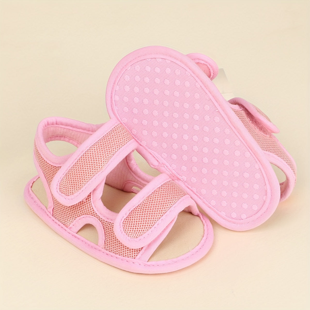 Infant Summer Sandals Open Toe Anti-Slip PU Sole Casual Toddler Shoes