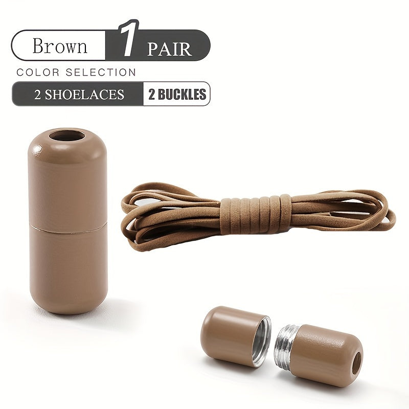 Unisex Elastic Shoe Laces With Capsule Buckle For Sneakers and Sports Shoes