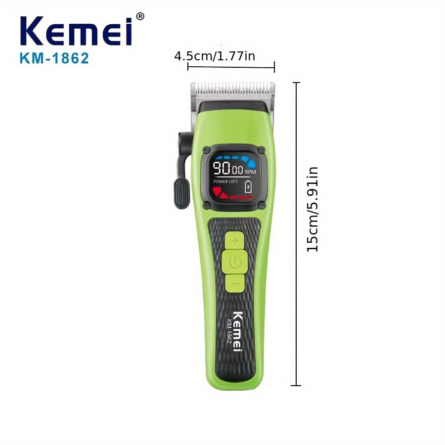 Electric Hair Clipper with Rechargeable Lithium Battery, Multi-Gear Adjustment