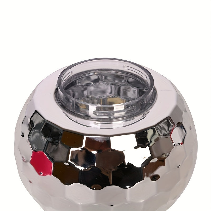Pink 600ml Disco Ball Tumbler with Straw Electroplated Plastic for Parties