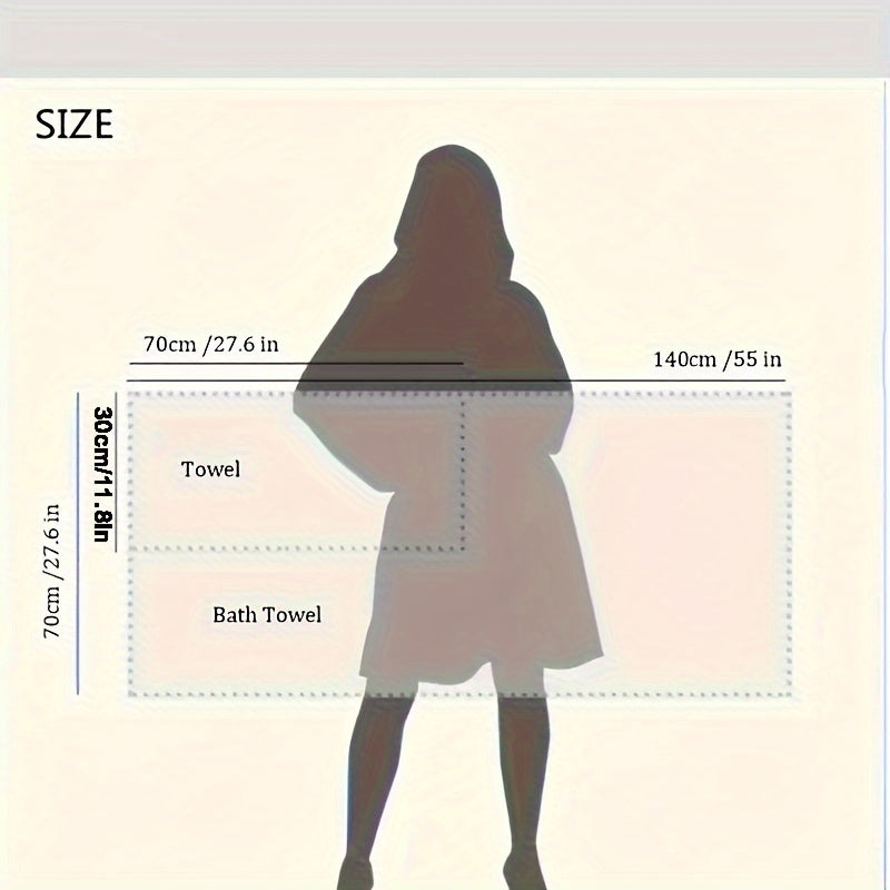 4-Piece Bath Towel Set Absorbent Soft Quick-Drying for Spa Gym Sauna and Gift