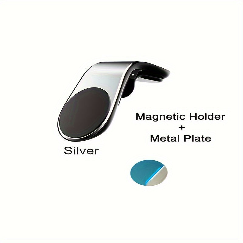 Magnetic Phone Mount Vent Holder Aluminum Alloy 360° Rotation Rust-Resistant