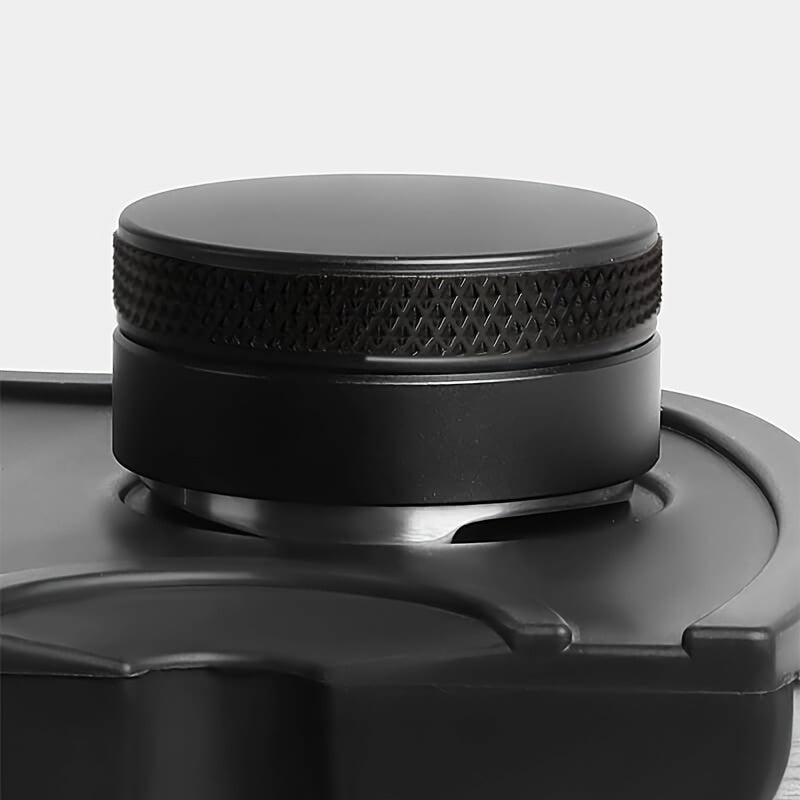 Espresso Coffee Tamper and Distributor Tool Adjustable Height Black ABS Plastic 51mm 53mm 58mm