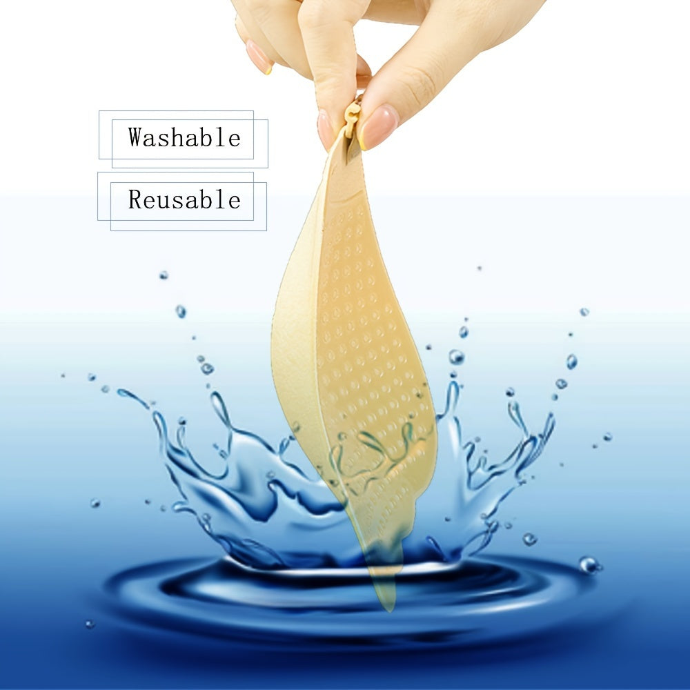 Women’s Silicone Adhesive Push-Up Bra Nude Black Strapless Backless Lift Pasties