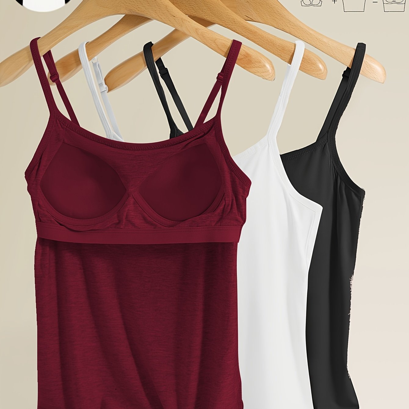 Plus Size Sleeveless Tank Tops with Built-In Bra Pads for Yoga and Fitness