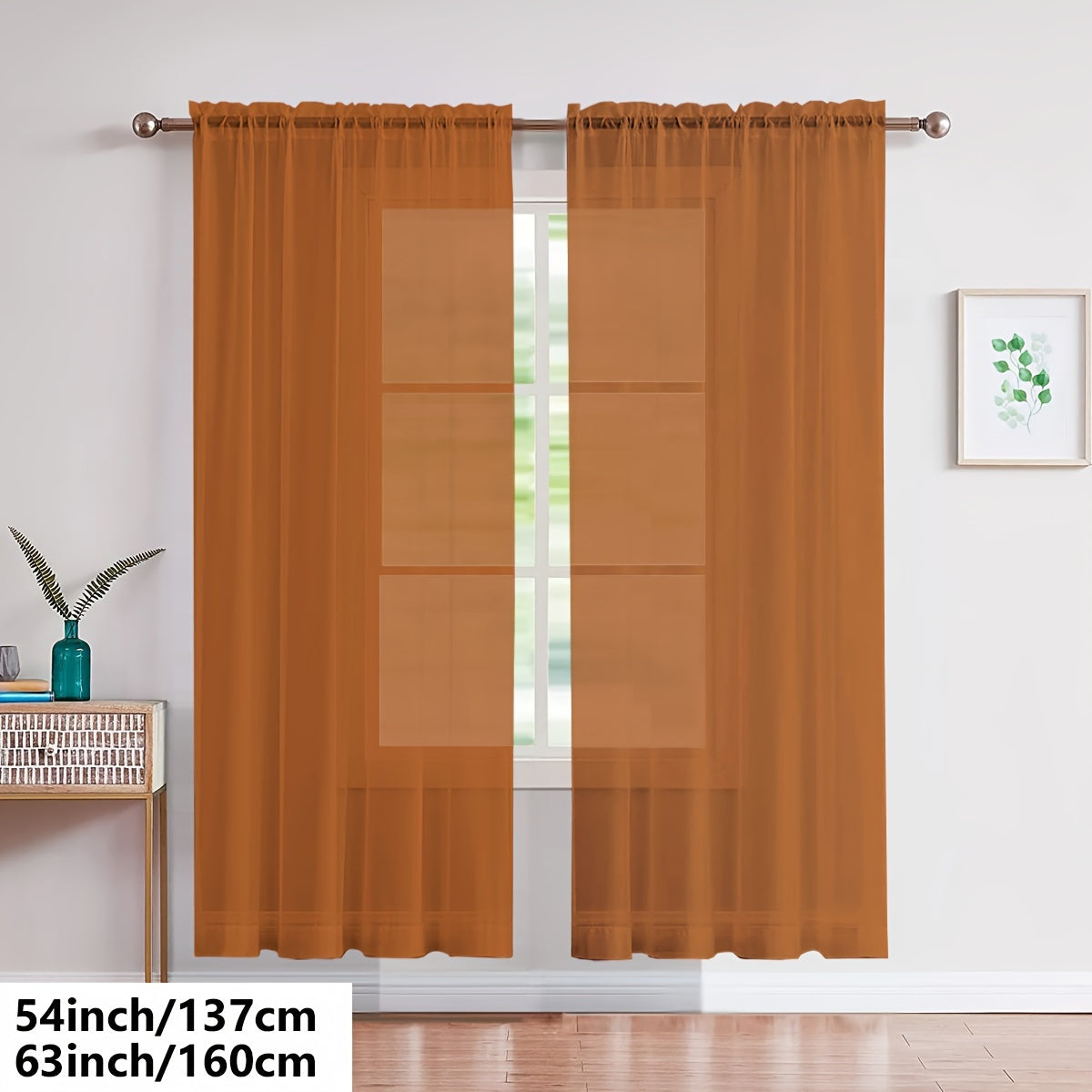 Cortinas de gasa blancas ligeras para sala de estar y dormitorio, transparentes, para barra