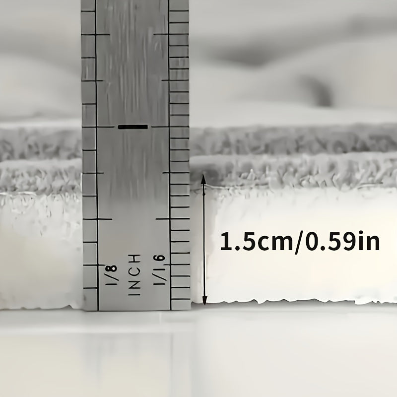 Роскошный коврик для ванной с рельефным розовым узором, нескользящий, мягкий из полиэстера, впитывающий