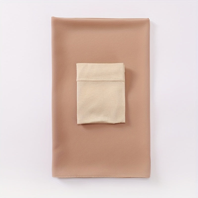 Pink and Gray Chiffon Hijab Scarf Set with Undercap Woven Polyester Stylish Headscarf for Women