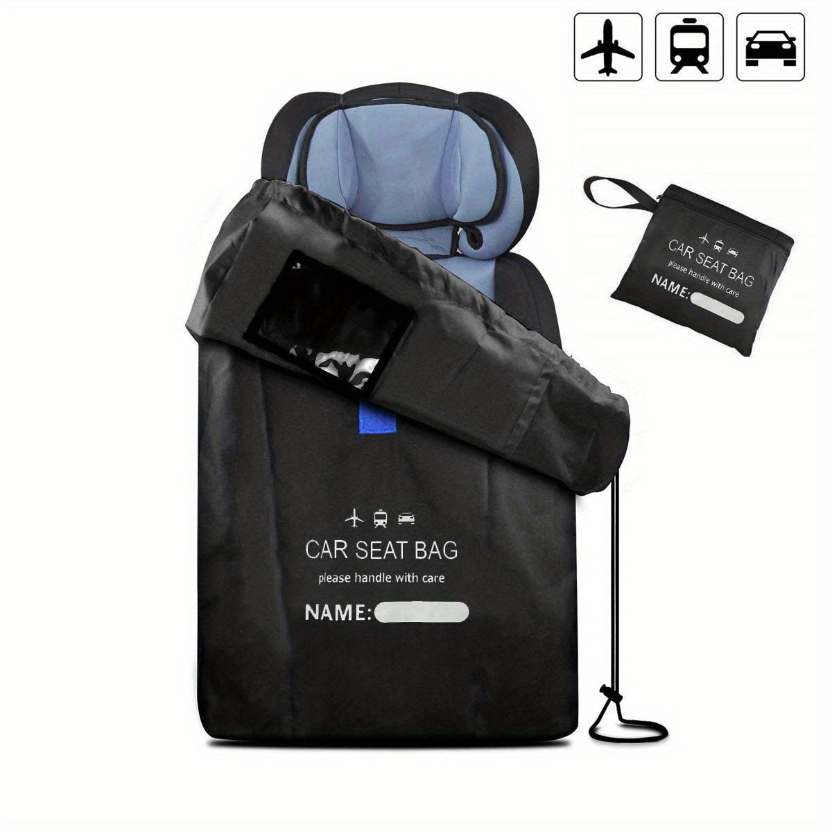 Universal Car Seat Travel Bag Water Resistant Ripstop Fabric