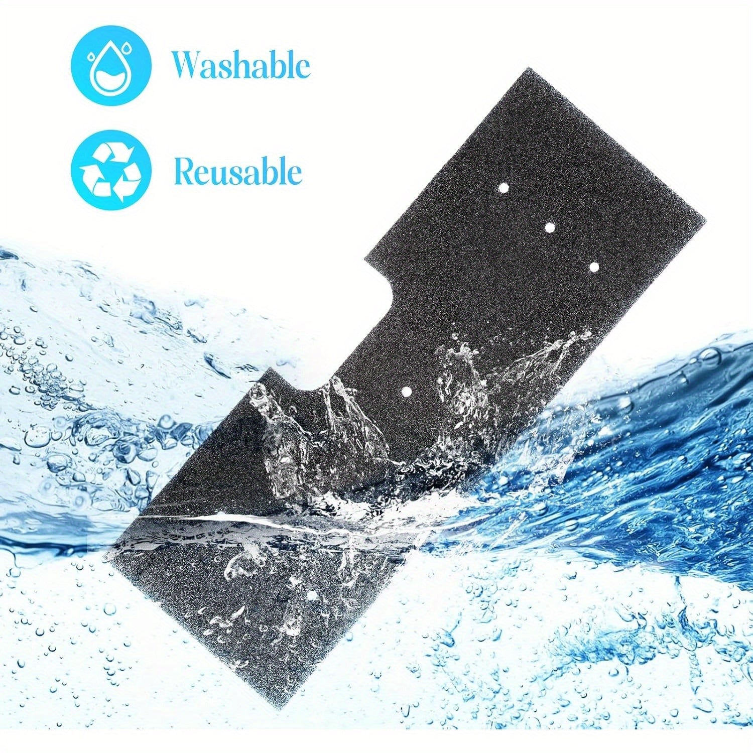 2Pack Lint Filter for Washer Dryer Combo Hand Washable Replacement