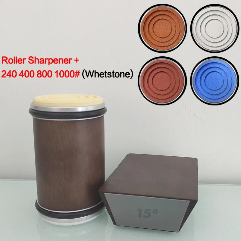 Olmos bilan qattiqlashtiruvchi tosh va yog'och oshxona maydalash tizimi bilan Magnitli aylanuvchi pichoq silliqlash mashinasi, sozlanadigan burchaklar va rulman aksessuari.