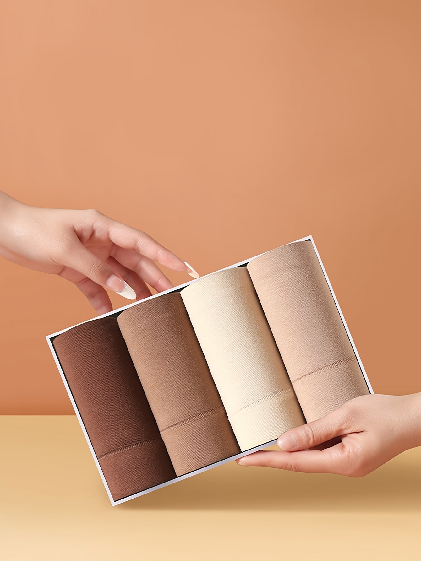 4-Pack Seamless High Waist Women's Briefs Breathable Comfortable Lingerie