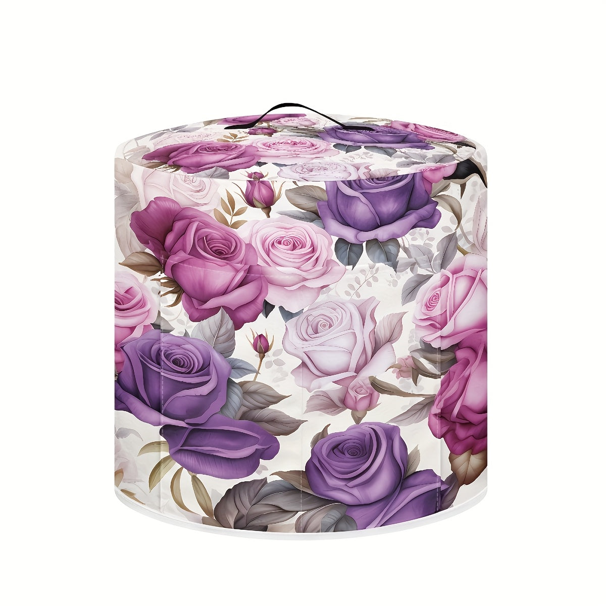 8 kvartli Instant Pot uchun yuqori tutqichi, cho'ntaklari va yuvilishi mumkin bo'lgan dizayni bilan roza naqshli bosim pishirgich qopqog'i oshxona asboblarini toza saqlaydi.