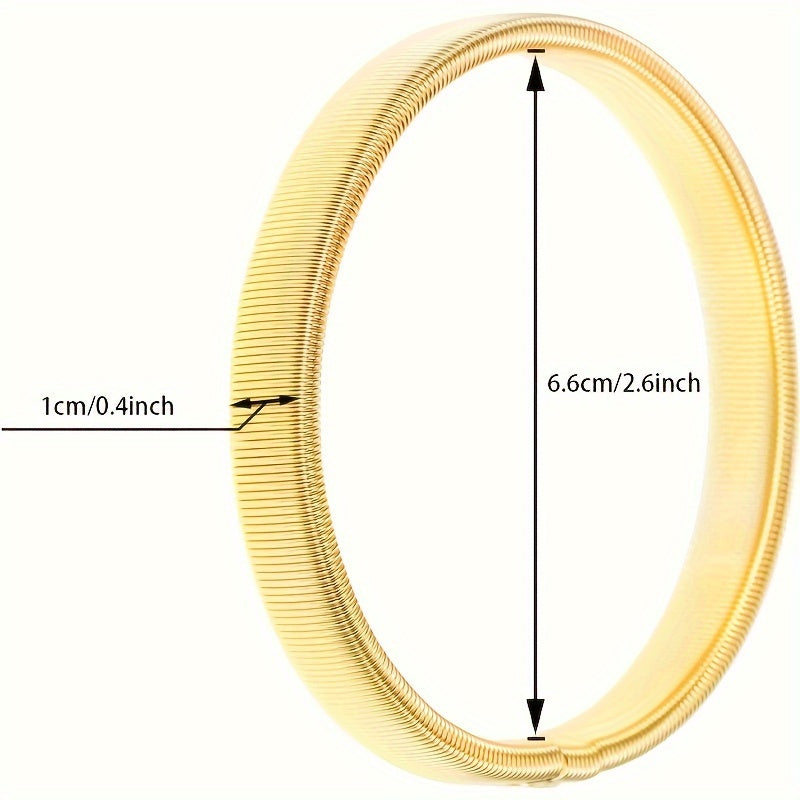 Set of 4 Non-Slip Metal Shirt Sleeve Holders Comfortable Armbands for Long Sleeves