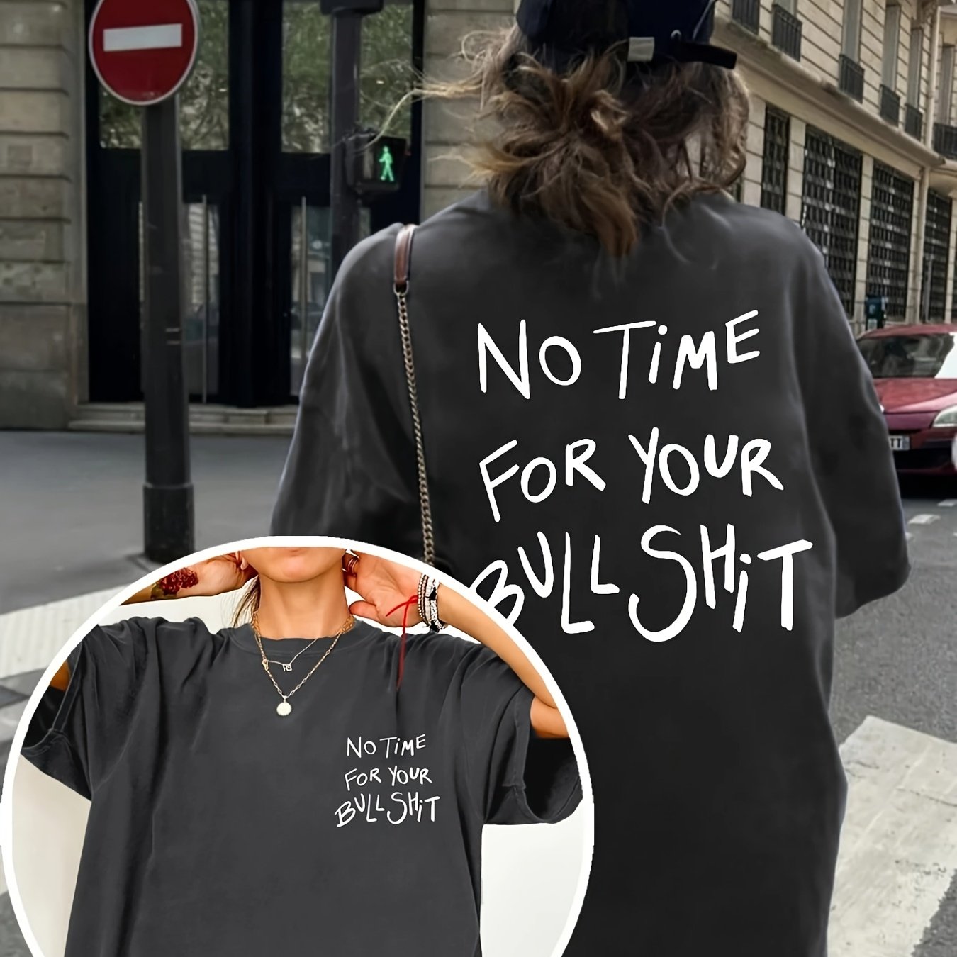 Women's Plus Size Graphic Print Short Sleeve Crew Neck T-Shirt