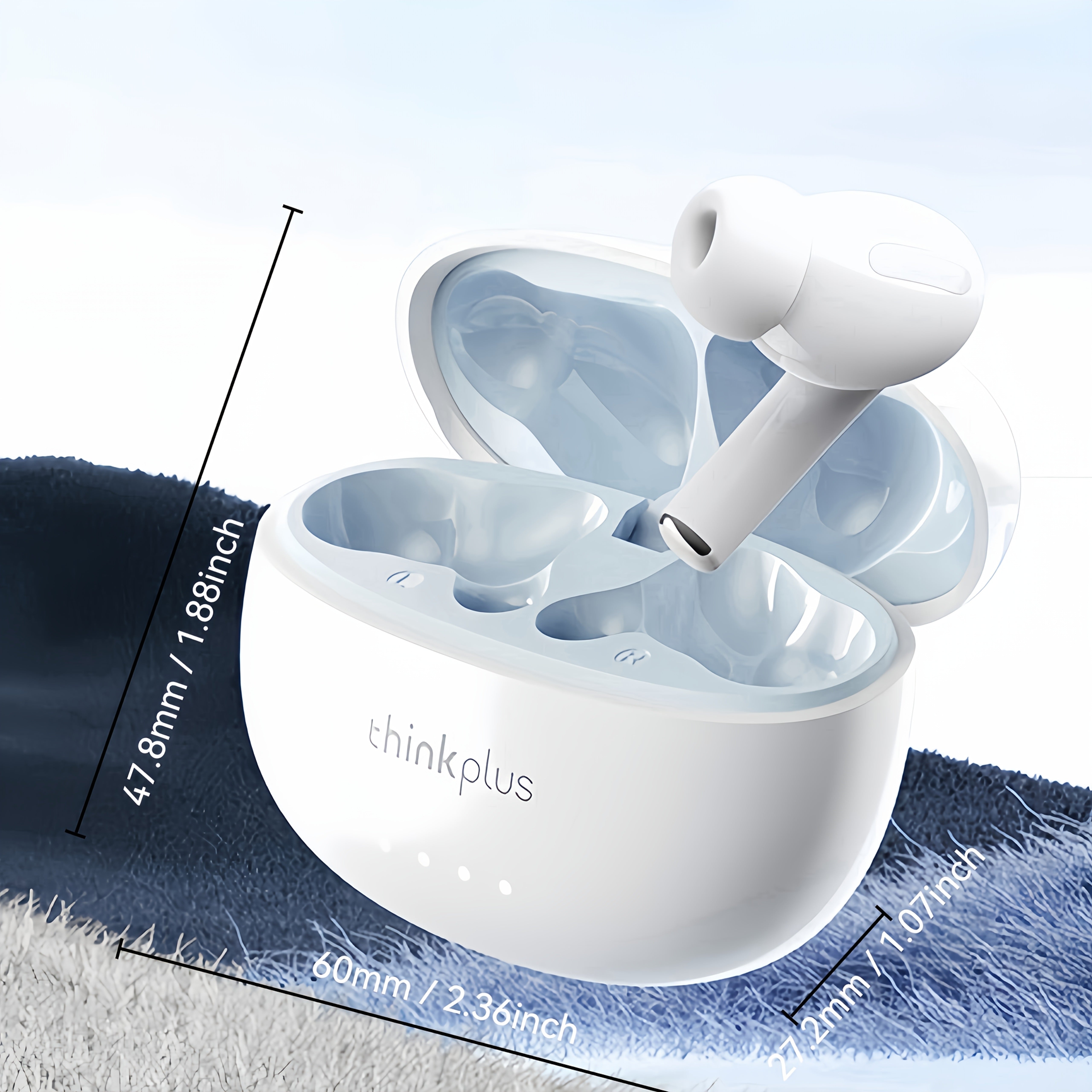 Auriculares inalámbricos con cancelación de ruido, larga duración de batería, diseño cómodo