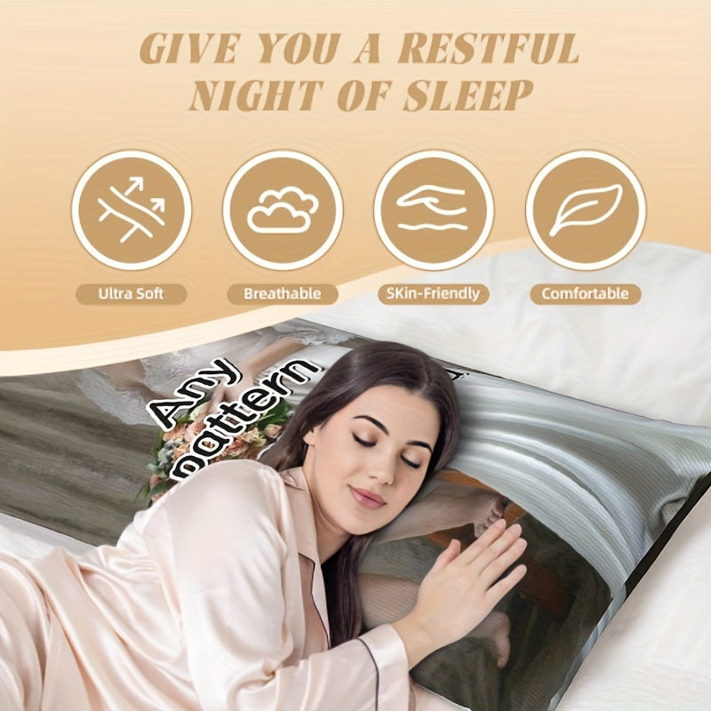 Funda de almohada personalizada para cuerpo con foto 50.8x137.2 cm, felpa corta, temática anime, funda de almohada personalizada