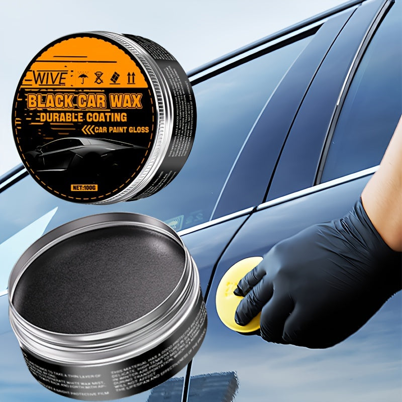 Cera en pasta para coche negro, recubrimiento cerámico para brillo alto, resistencia a rayaduras