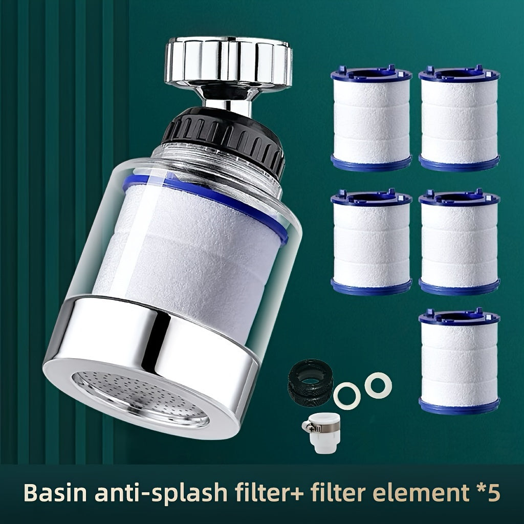 Rotating Sink Faucet Filter for Kitchen and Bathroom Heavy Metal Removal Hard Water Softening