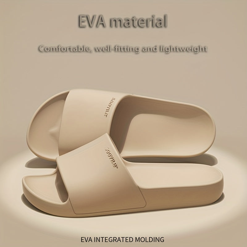 EVA Slaydlar - Ichki/tashqi foydalanish uchun sirpanmaydigan, qulay ochiq barmoq sandallari, hammom va norasmiy kiyimlar uchun ideal.