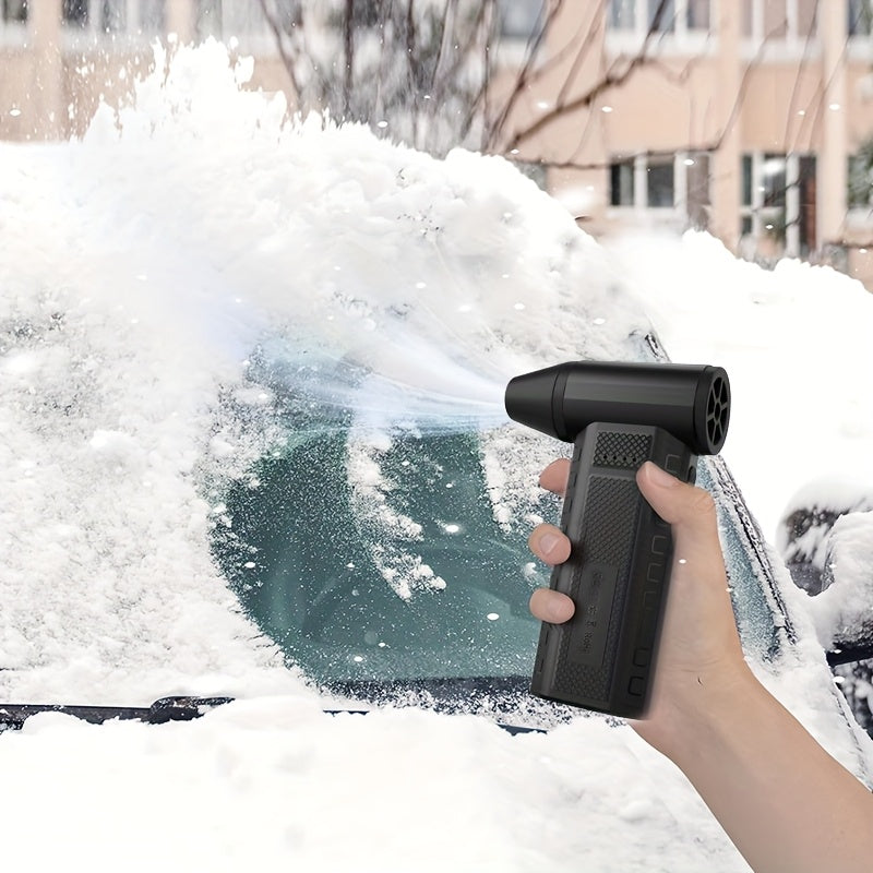 Handheld Leaf Blower with Brushless Motor 4-Speed USB Rechargeable Battery Powered Snow and Leaf Clearing