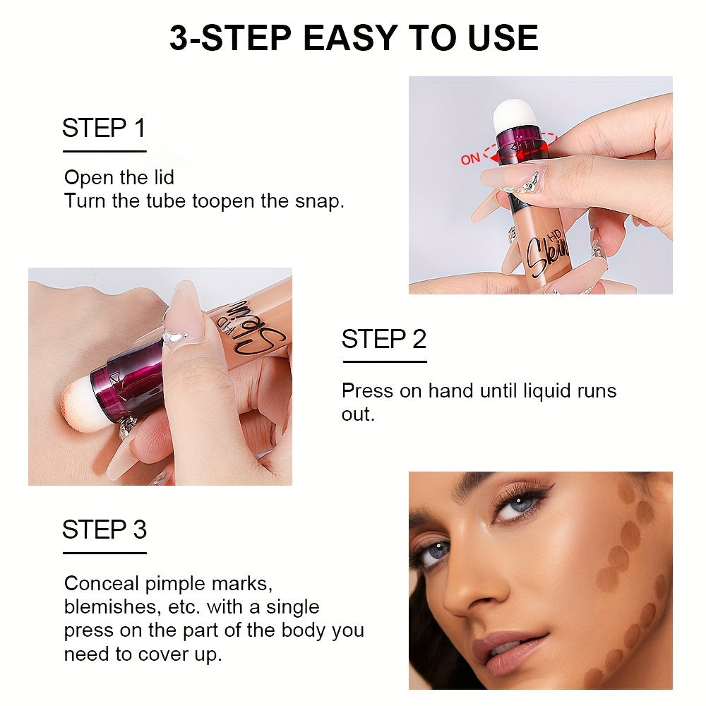 Full Coverage Liquid Concealer Moisturizing Foundation for Face Oil Control