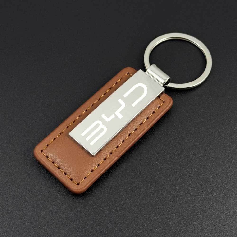 Unisex Zinc Alloy Faux Leather Keychain Keyring Car Accessories