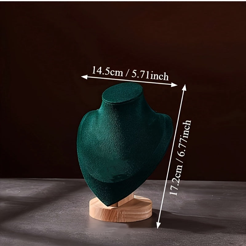 Wooden Jewelry Stand Mannequin for Necklaces Dresser or Retail Display