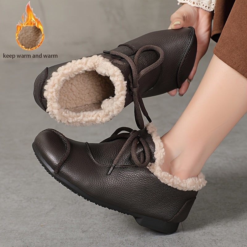 Women's Soft Sole Slip-On Slippers Anti-Slip Casual Warm Boots