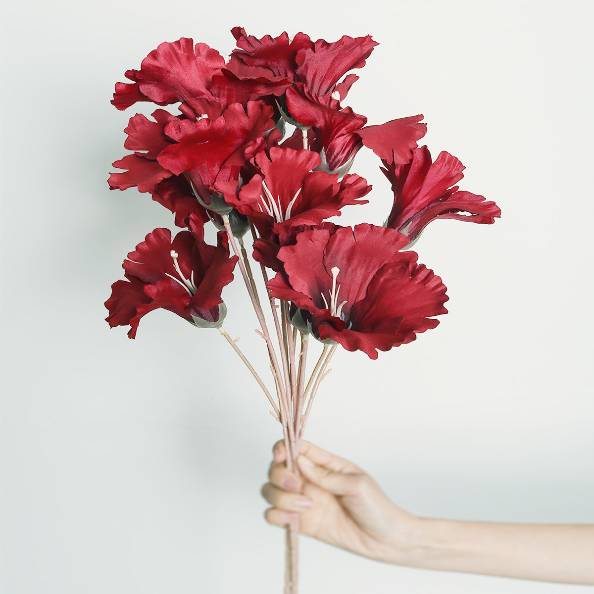 Artificial Flower Arrangement Morning Glory Flower Display 30 Inches for Home Office Wedding