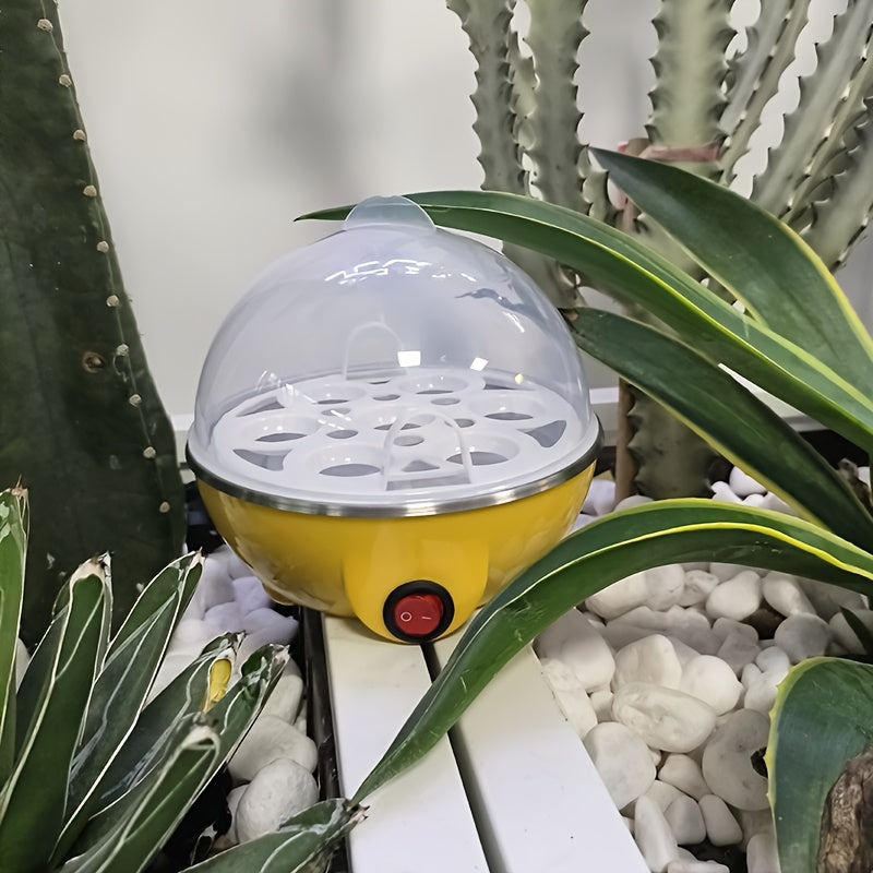 Yevropa Standartli Tuxum Pishirgich, uy uchun katta hajmli bitta qatlamli bug'li pishirgich, 7 tuxumni sig'ya oladi, avtomatik o'chirish funksiyasi bilan ko'p funksiyali, quruq qizib ketishni oldini oladi, nonushta uchun ideal