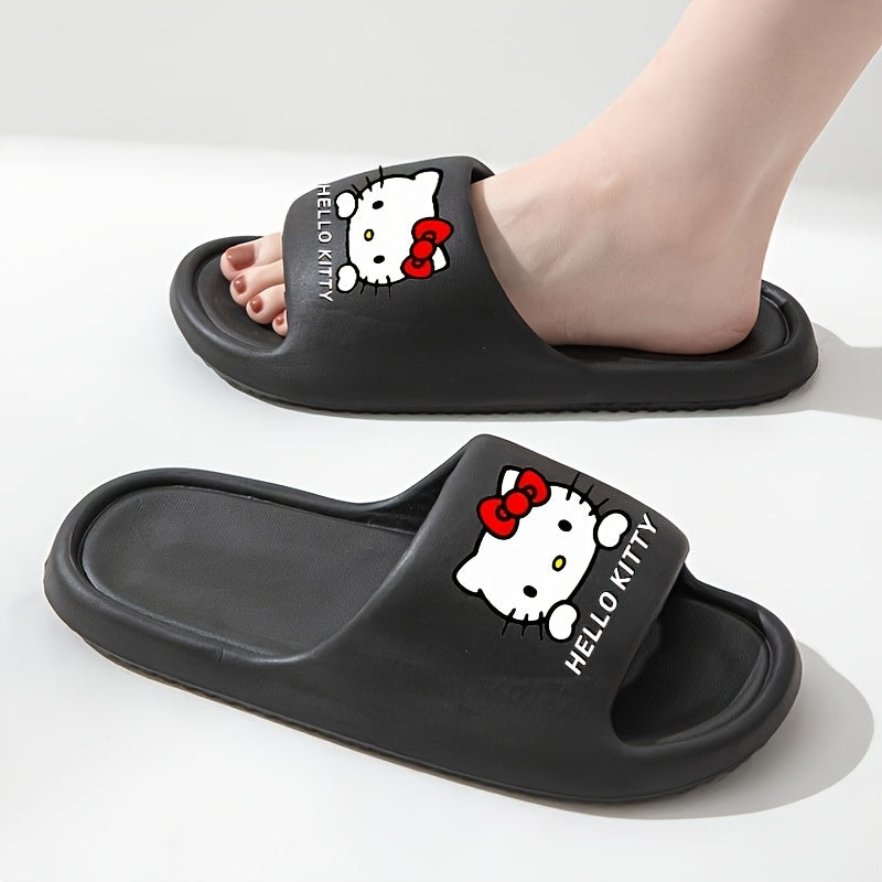 Women EVA Slippers Indoor Non-Slip Casual Shoes Pink Red Bow