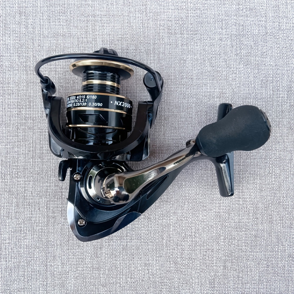 Metal Spinning Fishing Reel 14 Ball Bearings Long Casting Freshwater Black