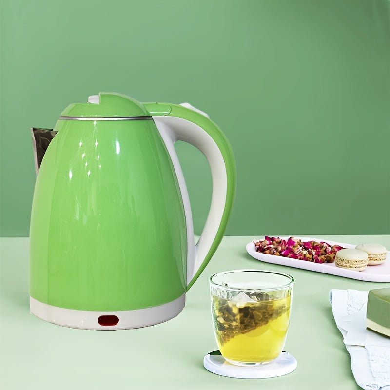 Electric Kettle 1.8L Light Blue Stainless Steel Fast Boiling Large Capacity